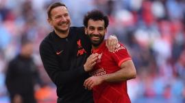 النجم المصري محمد صلاح مع لبيب لايندرز