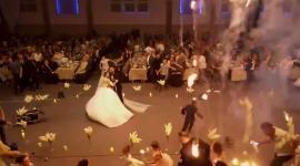 صورة توثق لحظة اندلاع الحريق بحفل الزفاف