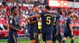 احتفال لاعبو ريال مدريد