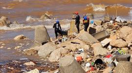 آثار إعصار ليبيا