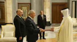 جانب من تسليم أوراق الاعتماد