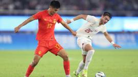 مباراة المنتخب القطري الأولمبي مع نظيره الصيني