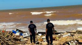 آثار إعصار ليبيا