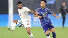 مباراة منتخب قطر الأولمبي مع نظيره الياباني.jpeg