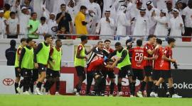 احتفال لاعبو الريان