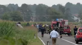 حادث تحطم الطائرة العسكرية في إيطاليا