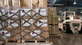 جانب من المساعدات