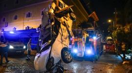 جانب من الأضرار التي لحقت ببلدية اسنطبول جراء السيول والفيضانات