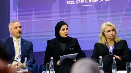 جانب من مشاركة سعادة وزير التنمية الاجتماعية والأسرة في القمة