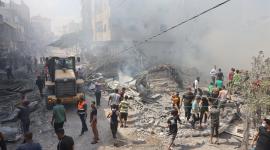 قصف مدفعي وجوي وبحري على جميع مناطق قطاع غزة