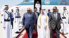 خلال وصول رئيس جيبوتي إلى مطار حمد الدولي