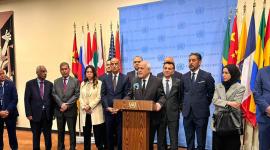 جانب من الوقفة الإعلامية