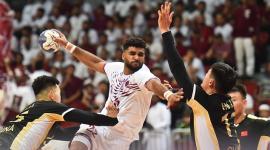 جانب من مباراة المنتخب القطري مع نظيره الصيني