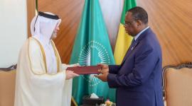 جانب من تسلم أوراق الاعتماد