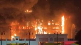 حريق مديرية الأمن بالاسماعيلية