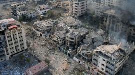 آثار القصف الإسرائيلي على غزة