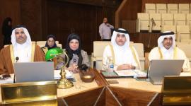 جانب من المشاركة القطرية في جلسة البرلمان العربي
