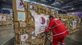 مساعدات قطرية متوجهة إلى غزة