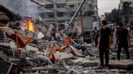 جانب من الدمار الذي خلفه العدوان الإسرائيلي على غزة