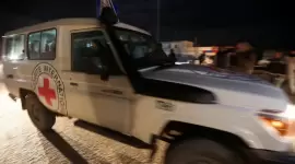 سيارة تابعة للصليب الأحمر الدولي