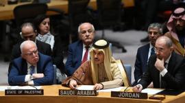 جانب من كلمة وزير الخارجية السعودي بمجلس الأمن