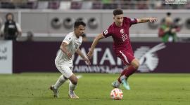 لقطة من مباراة العنابي اليوم