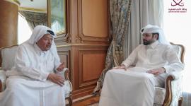 جانب من الحوار مع وكالة الأنباء القطرية