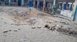 أثار القصف على مدرسة لـ"الأونروا"