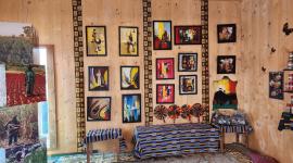 جانب من معروضات جناح النيجر في إكسبو الدوحة