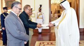 جانب من تسليم أوراق الاعتماد