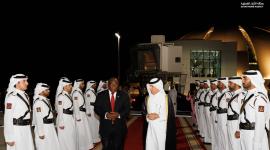 جانب من مراسم المغادرة