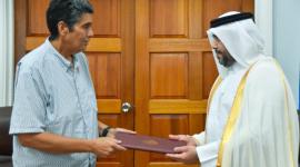 جانب من تسليم أوراق الاعتماد