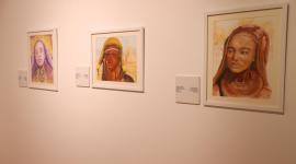 جانب من لوحات المعرض