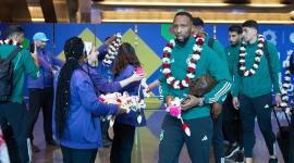 وصول المنتخب السعودي إلى الدوحة