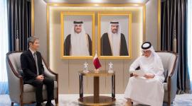 وزير الدولة للشؤون الخارجية خلال تسلمه الرسالة