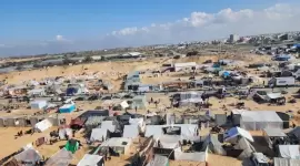 مخيمات النازحين في قطاع غزة