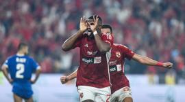 احتفال لاعبي الأهلي من مباراة اليوم