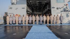 جانب من استقبال السفينة