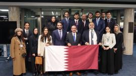 الوفد القطري برئاسة جاسم بن سيف السليطي وزير المواصلات