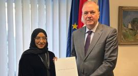 جانب من تسليم أوراق الاعتماد