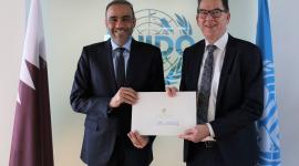 جانب من تسلم أوراق الاعتماد