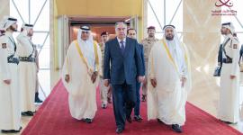 خلال وصول رئيس جمهورية طاجيكستان إلى الدوحة