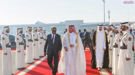 خلال مغادرة رئيس الصومال الدوحة