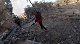 مقاتلو القسام أثناء تنفيذ عملية ضد قوات الاحتلال