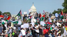 مظاهرة أمام البيت الأبيض دعمًا للشعب الفلسطيني