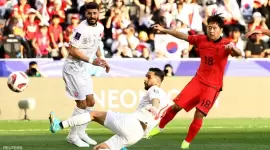 من مباراة البحرين وكوريا الجنوبية السابقة في كأس آسيا
