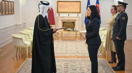 جانب من تسليم أوراق الاعتماد