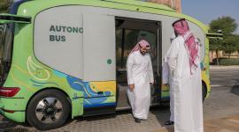 جانب من تجربة الحافلة ذاتية القيادة