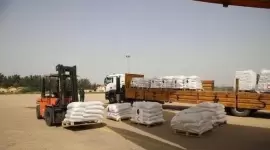 جانب من المساعدات