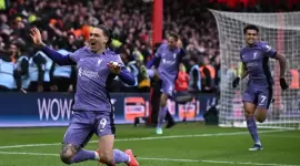 احتفال لاعبو ليفربول بالهدف